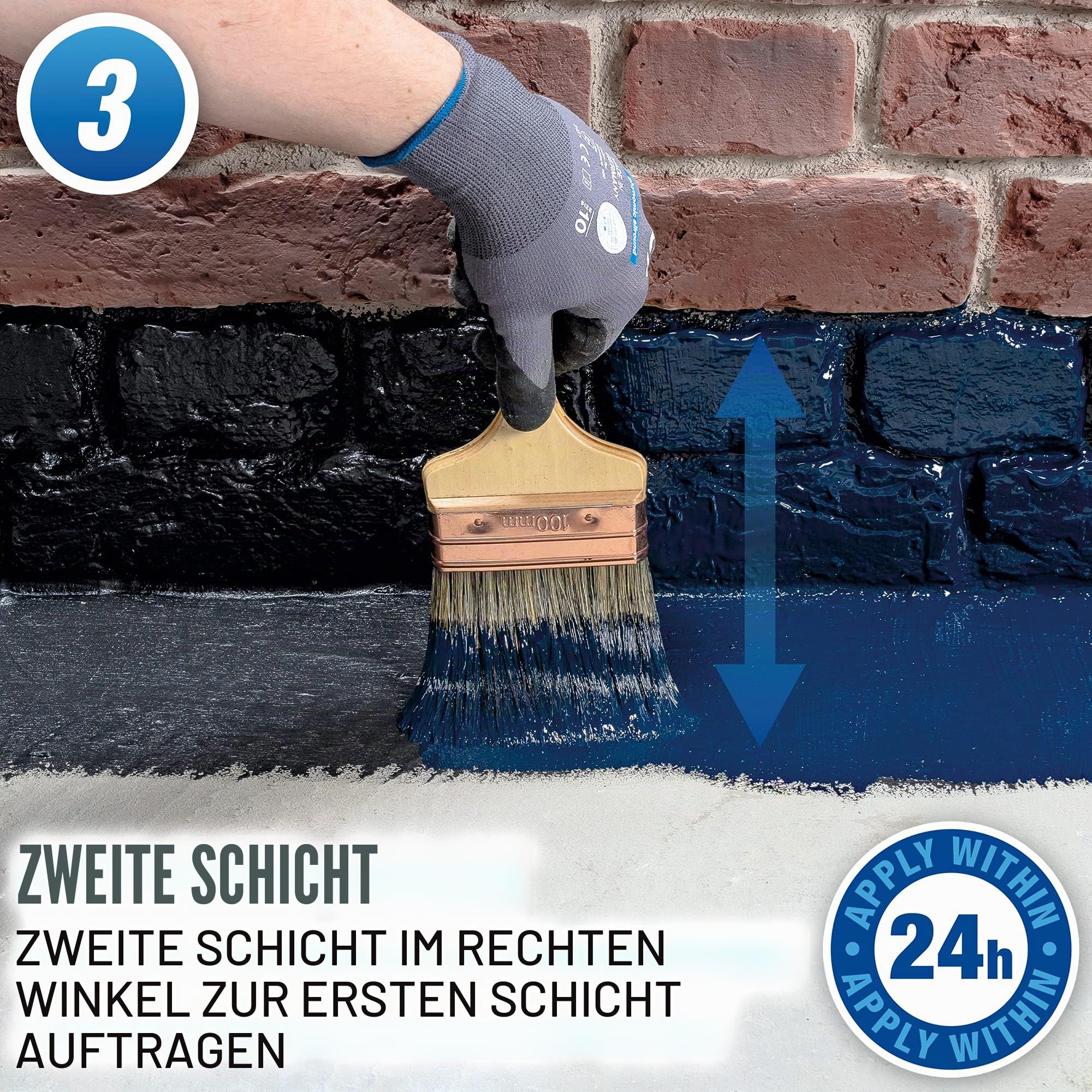 Drybase DPM flüssige Dichtbeschichtung (Schwarz, 5 Liters) - Feuchtigkeitsisolierende Membran mit Bitumen freier Formulierung