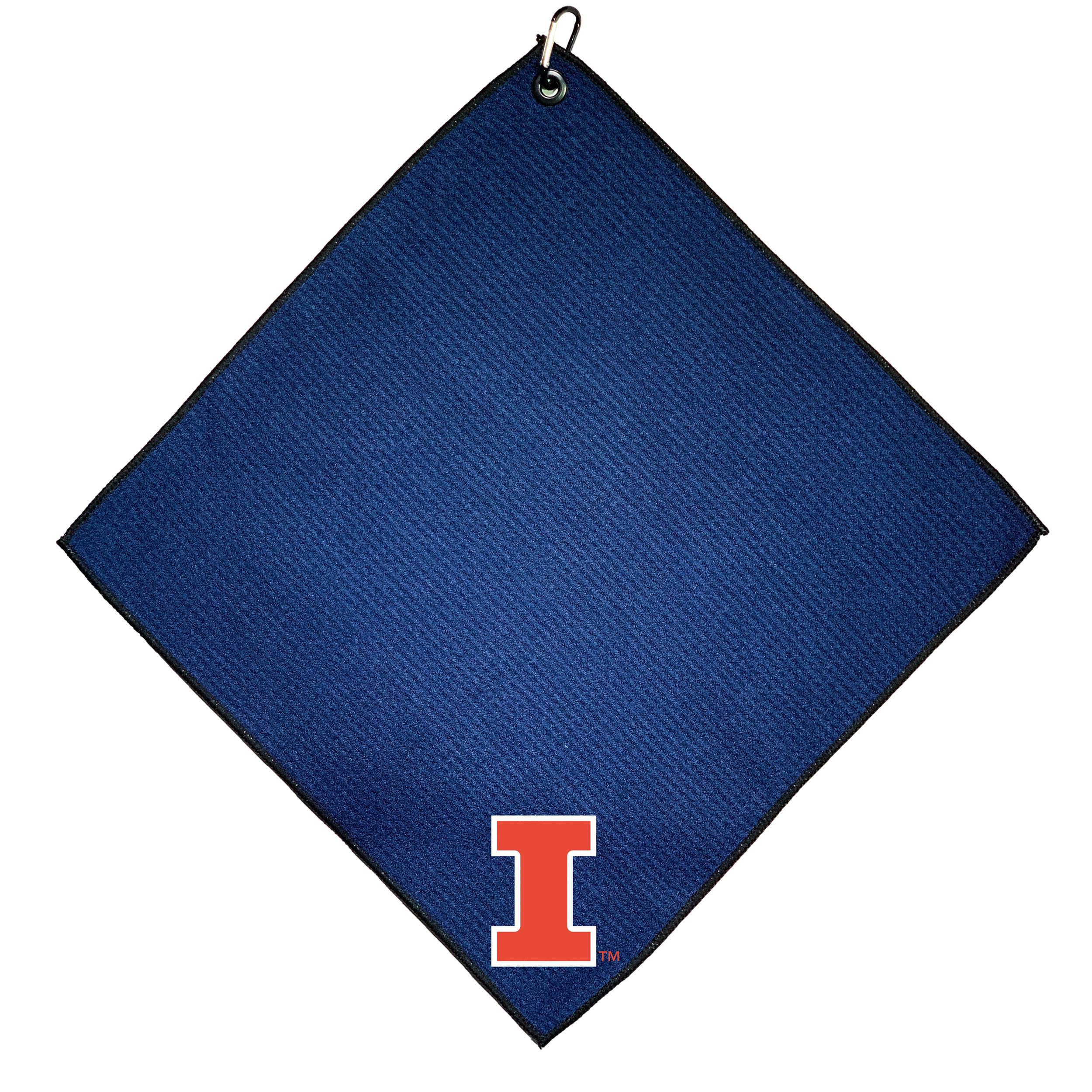Team Golf NCAA Illinois Illini Microfiber Golf Towel, 15 x 15