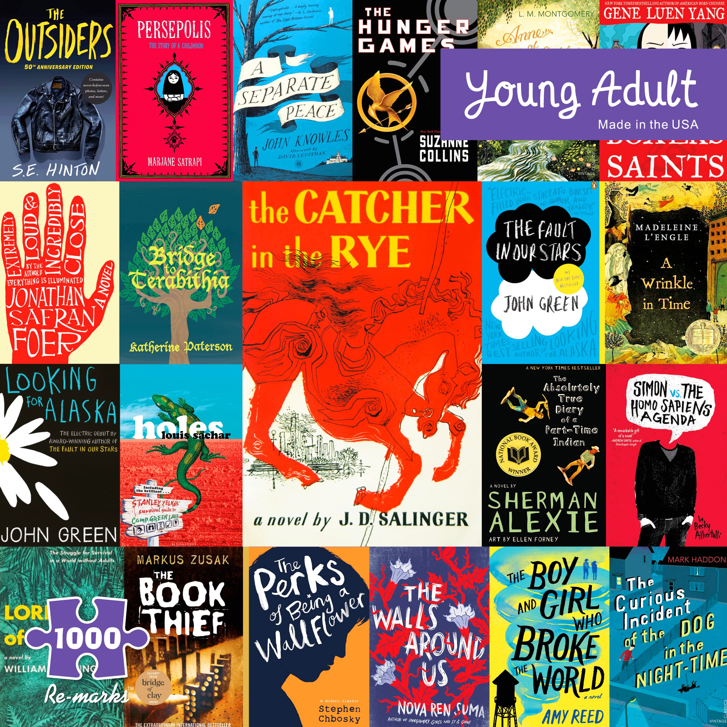 Re-marks Young Adult Novels 1,000-Piece Jigsaw Puzzle for All Ages