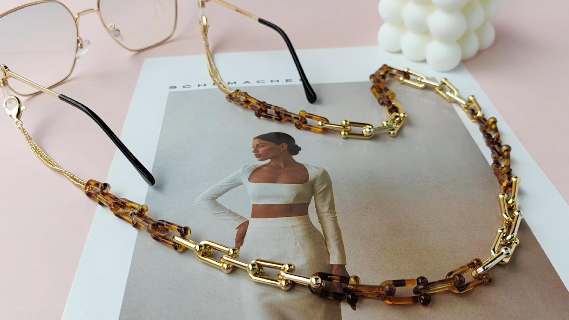 POLOSA Eyeglass Chain Stylish Glasses Holder Mask Chain  display picture 2