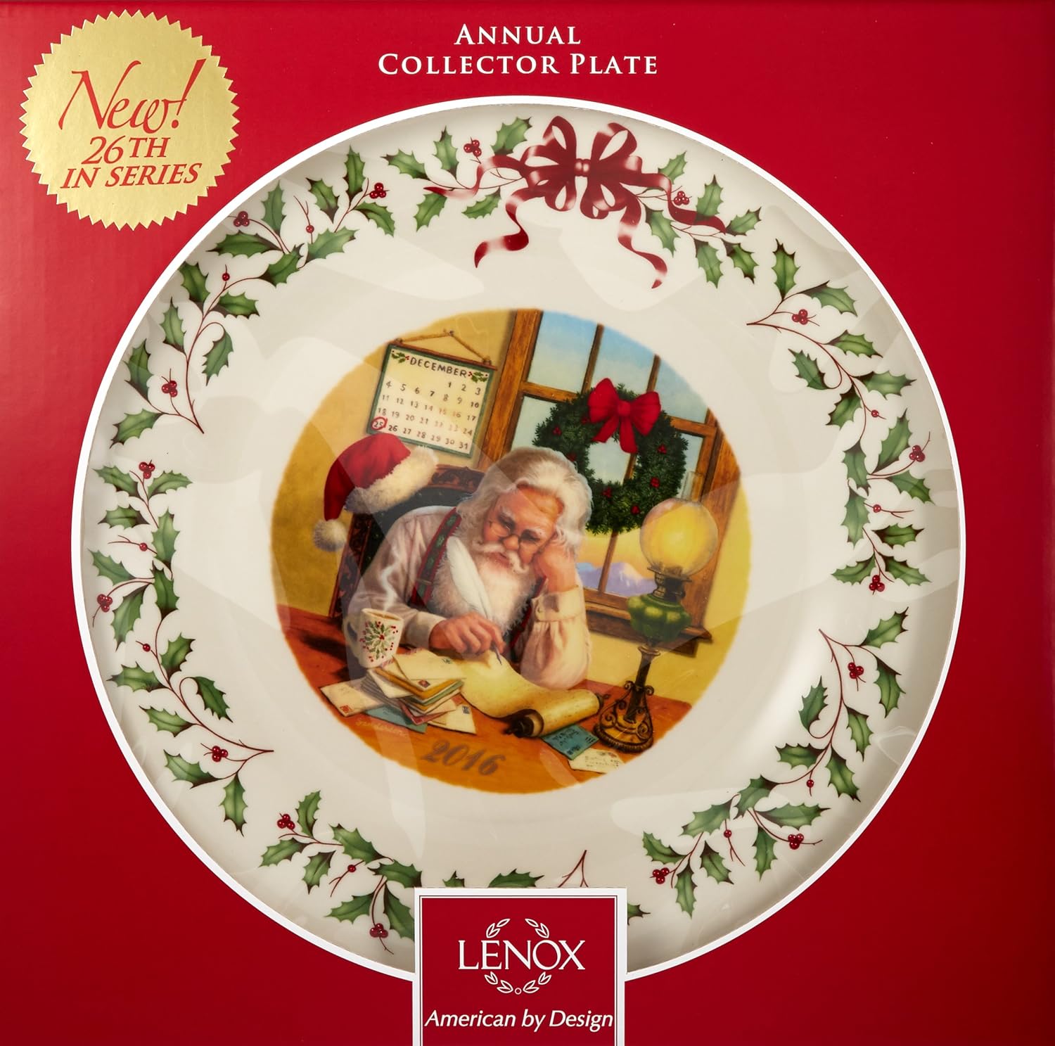 Lenox 2016 Holiday Collectors Plate