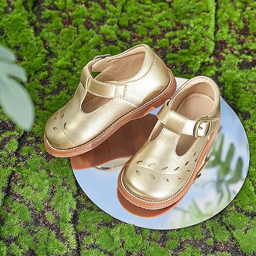 Miniatura 7 de Otter MOMO Vestido de uniforme escolar con tirantes en T para niña Mary Jane Flat