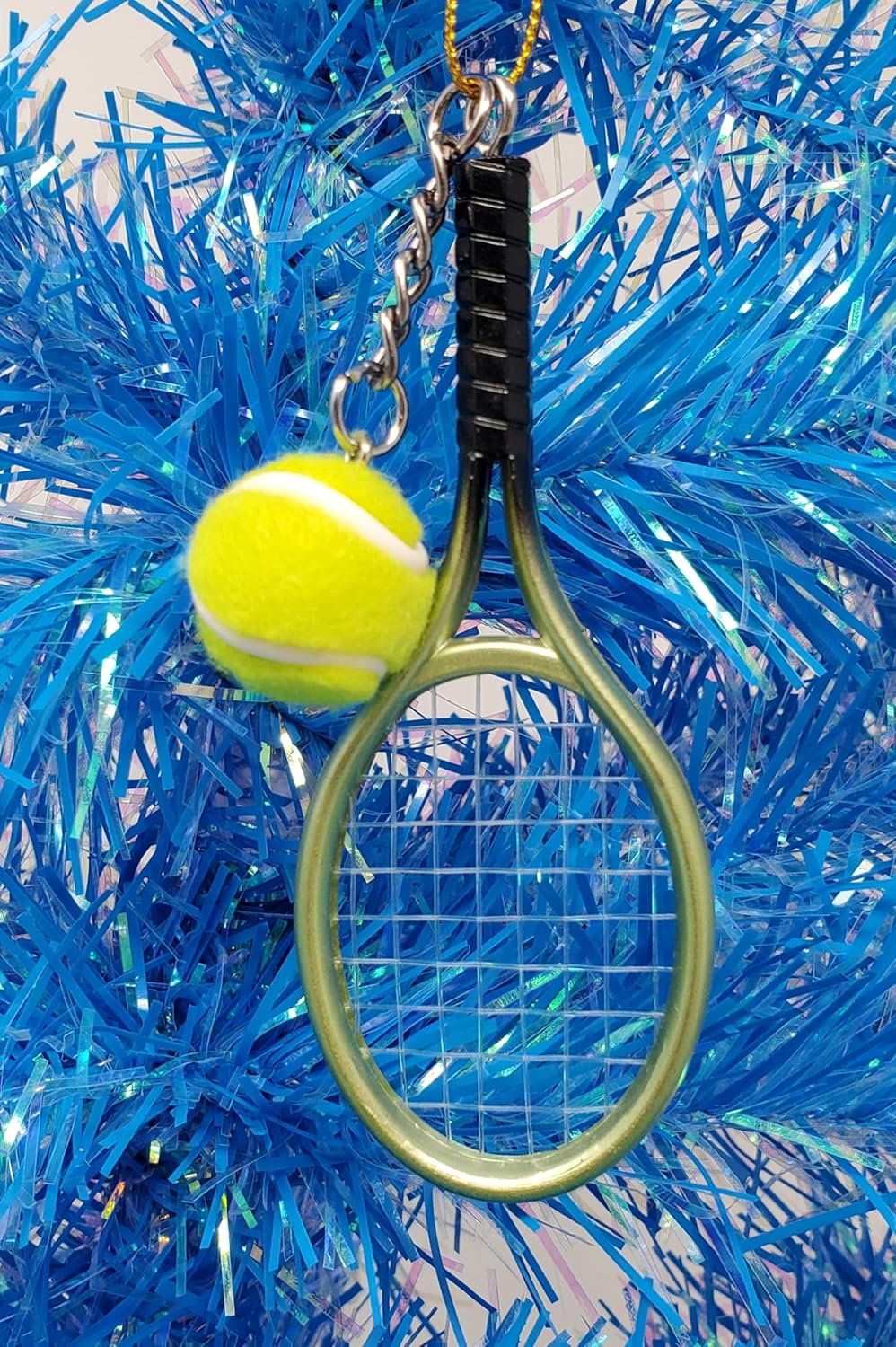 Tennis Ornament with Tennis Racquet and Tennis Ball Home