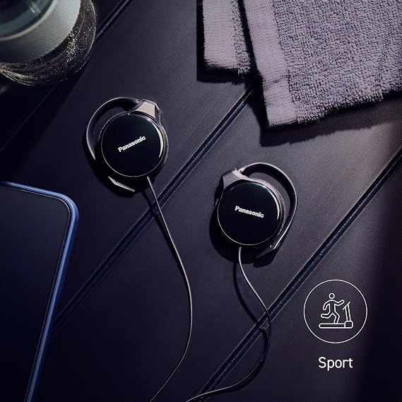 Panasonic RP-HS46E-K Slim Clip on Earphone - Black