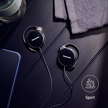 Panasonic RP-HS46E-K Slim Clip on Earphone - Black