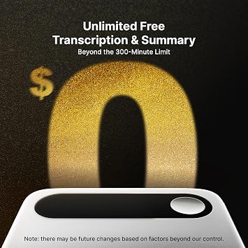 Comulytic Note Pro AI Voice Recorder, Unlimited Transcribe & Summarize, AI Note Taking Recording Device w/Case, App Control, 113 Languages for Calls, Meetings, Lectures, Interviews, Black