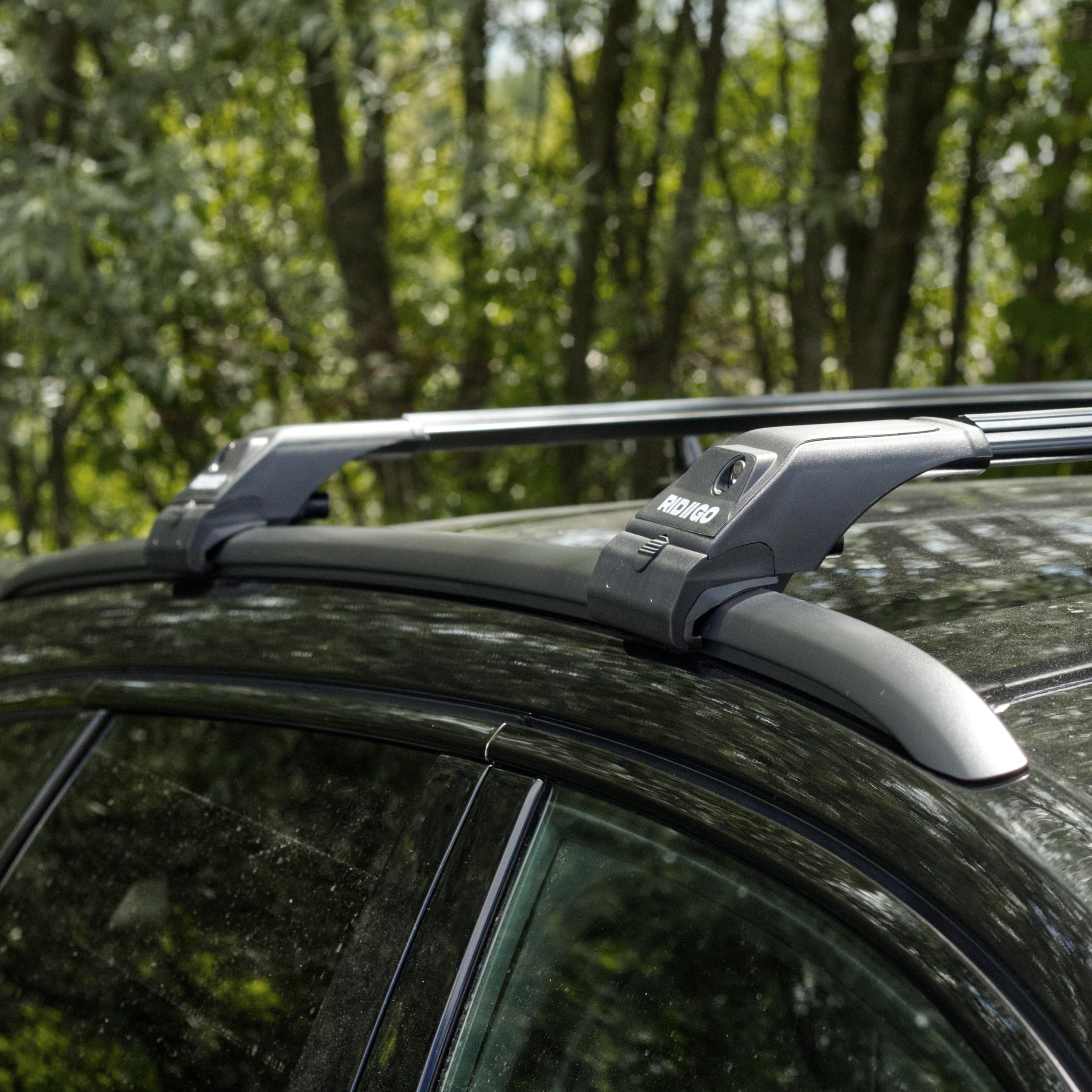 RIDIGO AERO Dachträger für Skoda Kodiaq 2 II ab 2024 | Aluminium, 75 kg Tragkraft, geschlossene Dachreling, Schwarz