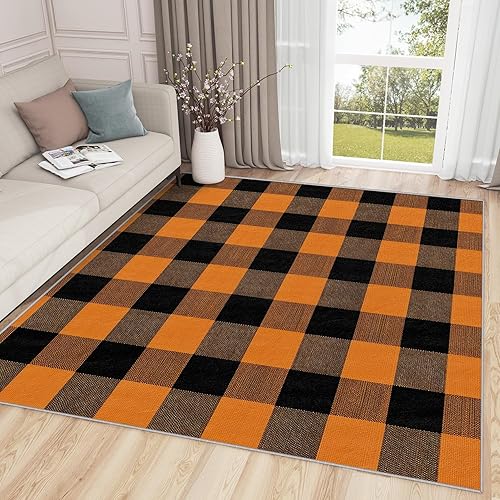 Miniatura 13 de Alfombras de bar para el hogar, alfombra de cóctel de whisky, alfombra de 5 x 8 pies, alfombras vintage lavables de vino para sala de estar, Negro