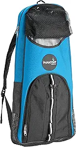 Phantom Aquatics Rapido Snorkeling Backpack with Shoulder Strap - Fits Snorkel Mask Fin Snore Set and More - Ideal Snorkel Travel Bag, Snorkeling Gear Equipment and Water Sports