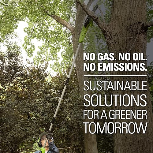 Miniatura 8 de Greenworks Batería de sierra de poste inalámbrica de 40 V y 8 pulgadas y cargador no incluidos, PS40B00