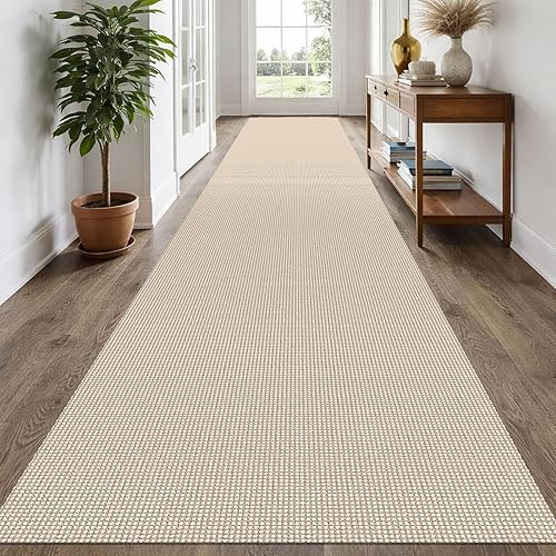 Vista 71 de EARTHALL - Tapetes tejidos lavables con parte trasera de goma antideslizante, tapete trenzado para dormitorio, sala de estar, dormitorio, comedor, 5