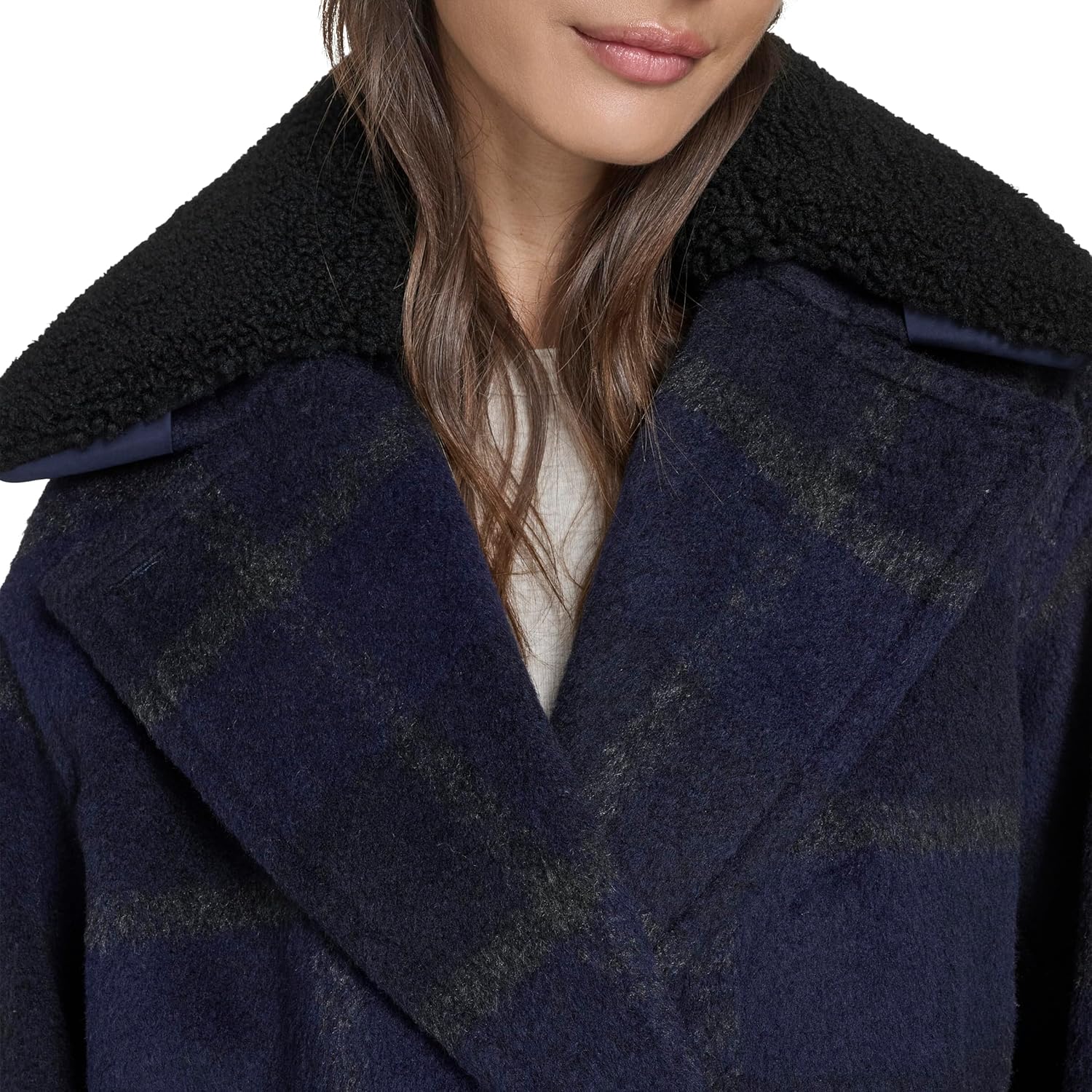 Levi's Women's Wool Blend Peacoat With Removable Sherpa Collar - Image 5