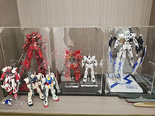 Miniatura 2 de Vitrina de acrílico transparente autoensamblable para coleccionables, caja de exhibición de acrílico, caja de vidrio alternativa para figuras de