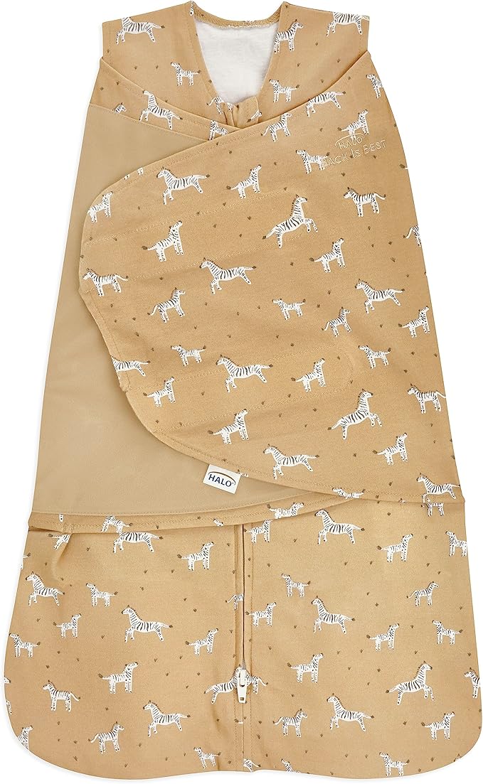 HALO 100 Cotton Sleepsack Swaddle, 3Way Adjustable Wearable Blanket