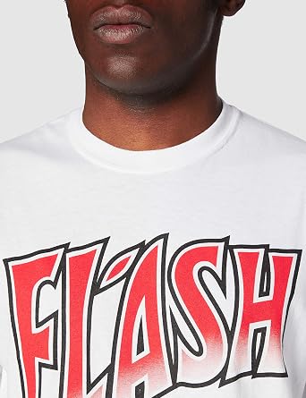 Queen Men's Flash Gordon Short Sleeve T-shirt, White,medium
