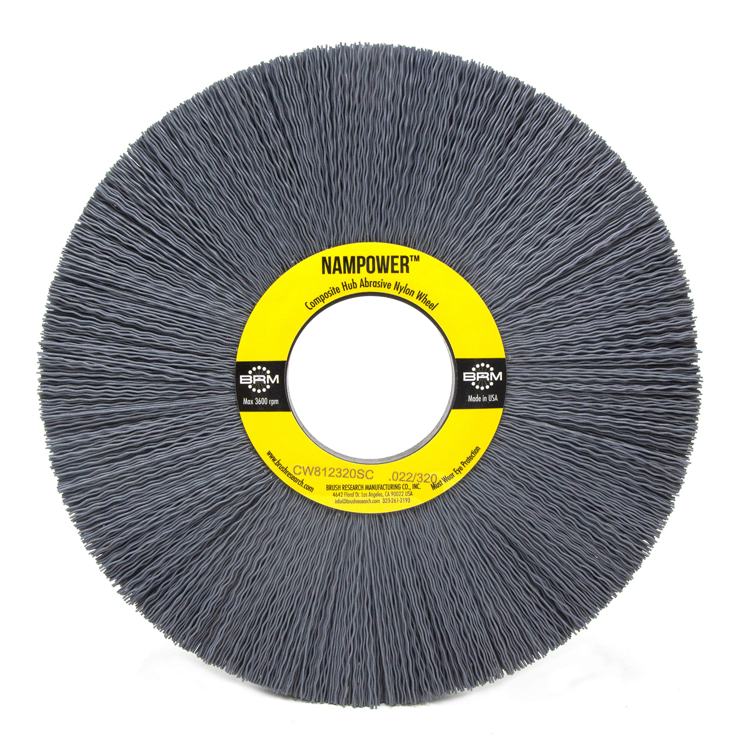 Cepillo abrasivo de nailon cw812320sc para desbarbado radial 6