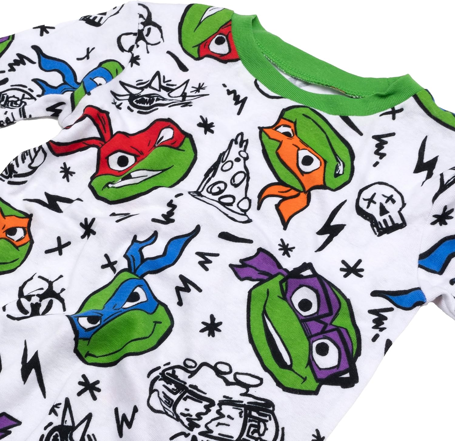 Nickelodeon Boys' 4-piece Snug-fit Cotton Short-Sleeve Matching Pajama Set, Soft & Cute for Kids - Image 4