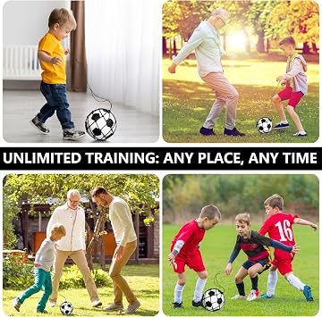 Soccer Kick Trainer, Soccer Ball Net Kicker, Training Equipment | Soccer Kick Back Trainer, Return Trainer Net, Hand-Free Soccer Training Aid, Compatible with Size 3,4,5,Practice Equipment