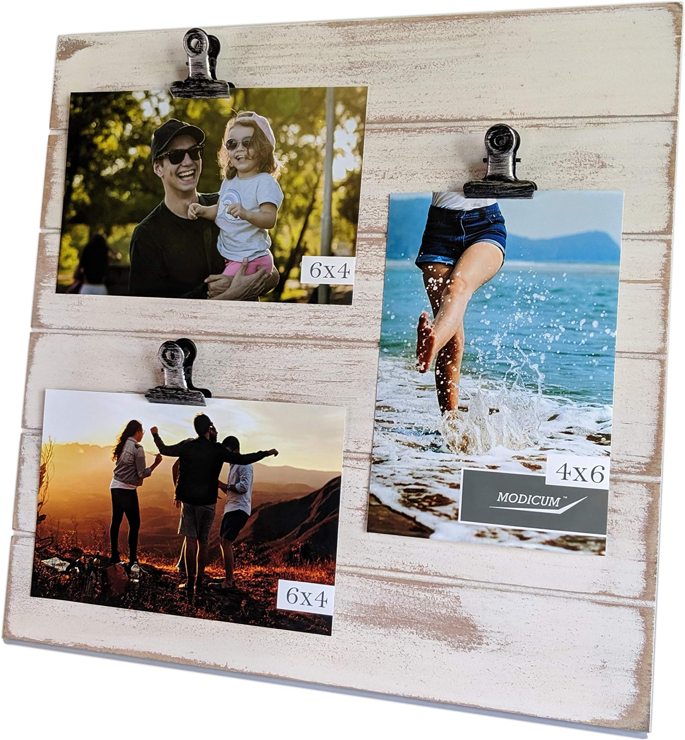 Rustic Wood Picture Frames with Clips. DIY Clip Frame can