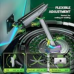 ARES WING RGB Moniteur Monitor Moniteurs Monitors Moniters, Supports de Bureau pour Moniturs plats et Courbés 17-45 pouces 35.2 lbs Bras de moniteur ultralarge et robuste réglable avec pince & Base pour les grommets, 75/100 VESA Mont, Gray