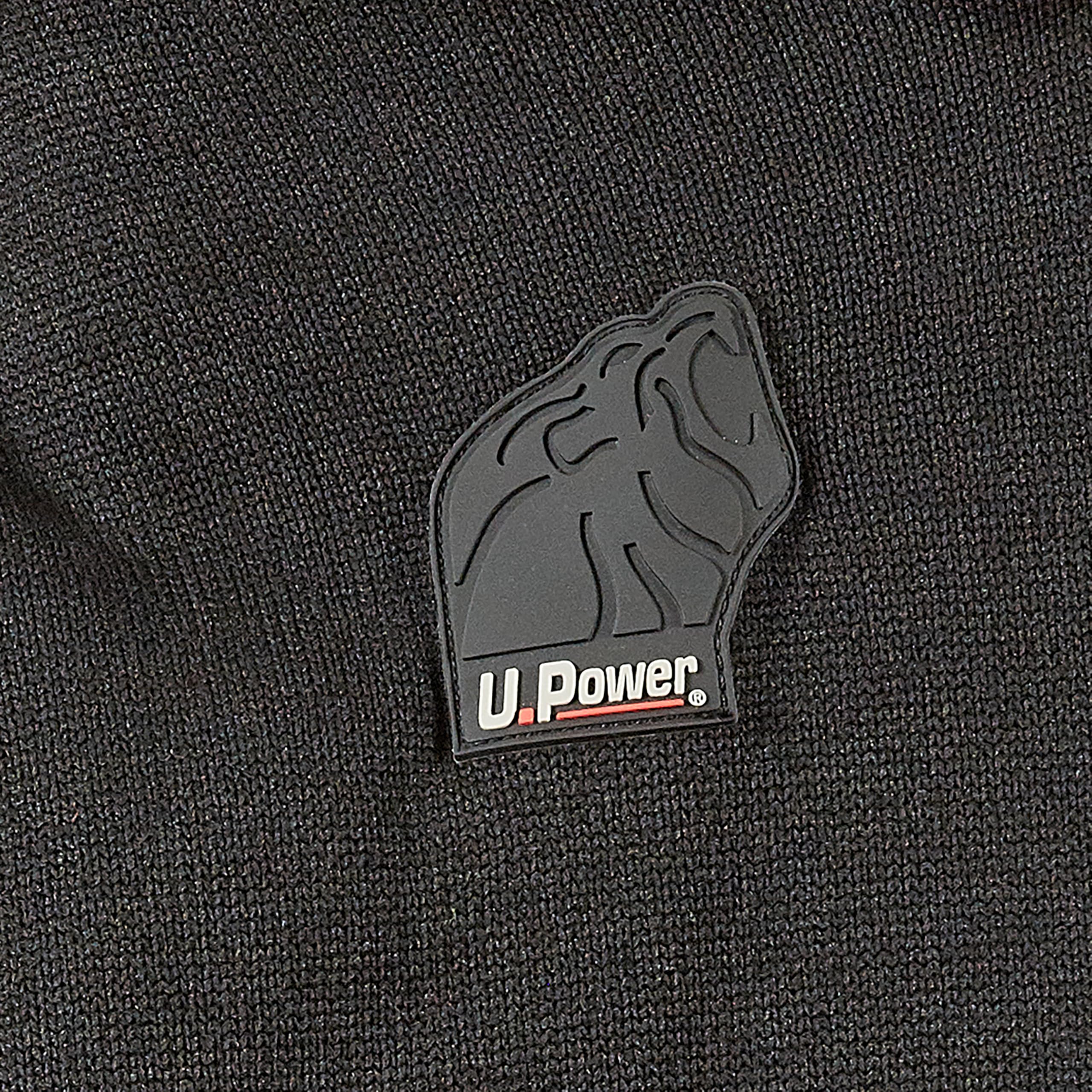 U-POWER DON'T WORRY... BE HAPPY! Felpa Full-zip Con Interno In Morbido Pile Rainbow Black/Fucsia Felpa con cappuccio Uomo (Pacco da 1)