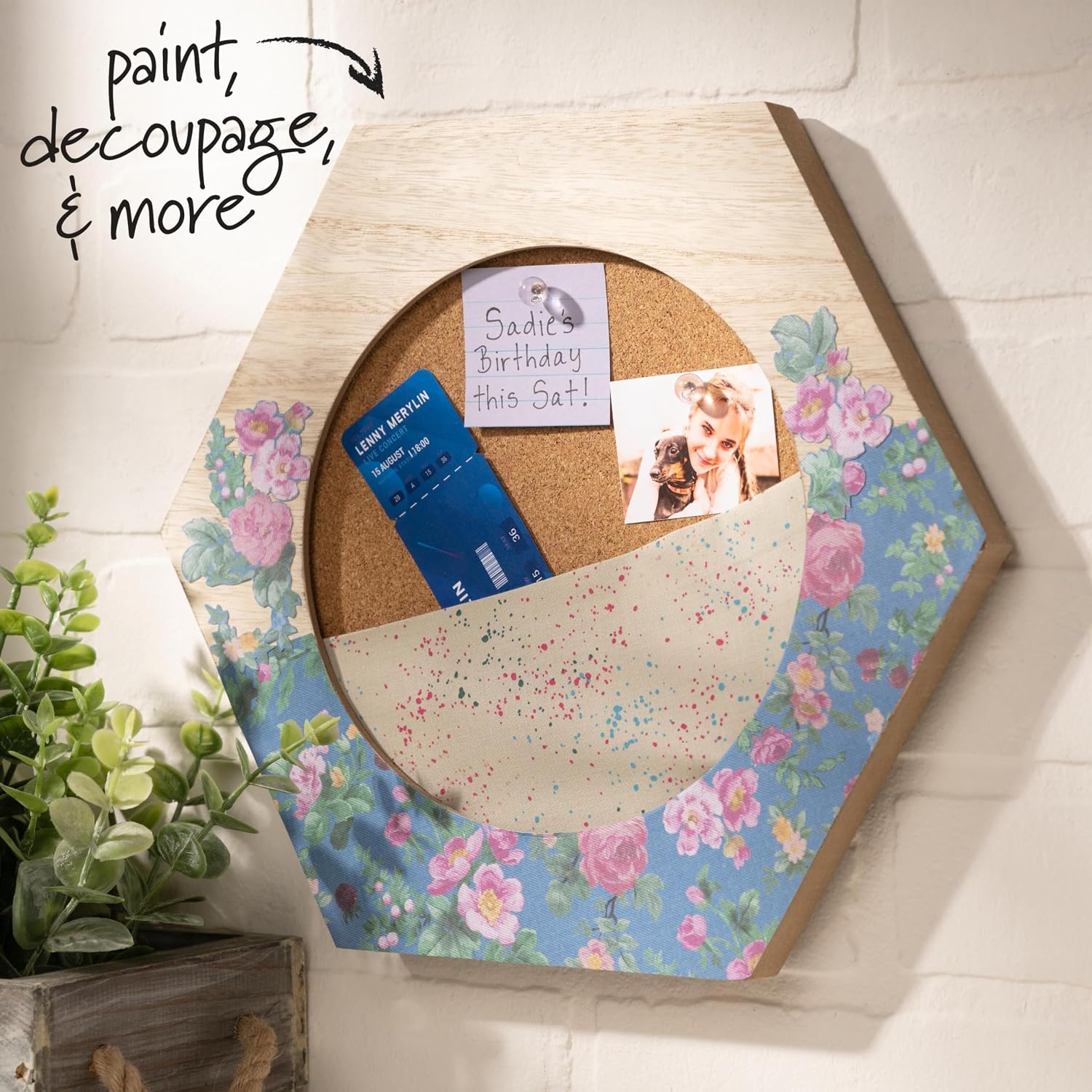 Bucilla, Embroidery Hoop Hexagon Frame, Fits 8" Embroidery Hoop