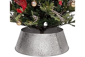 BIRDROCK HOME 4-Panel Christmas Tree Collar