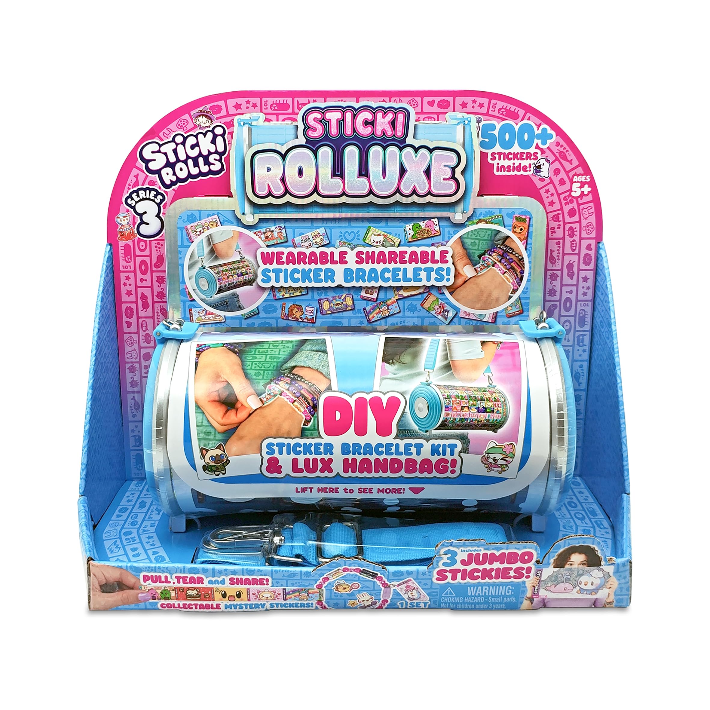 Sticki Rolls Sticki Rolluxe S3, borsa da trasporto, kit di adesivi per gioielli