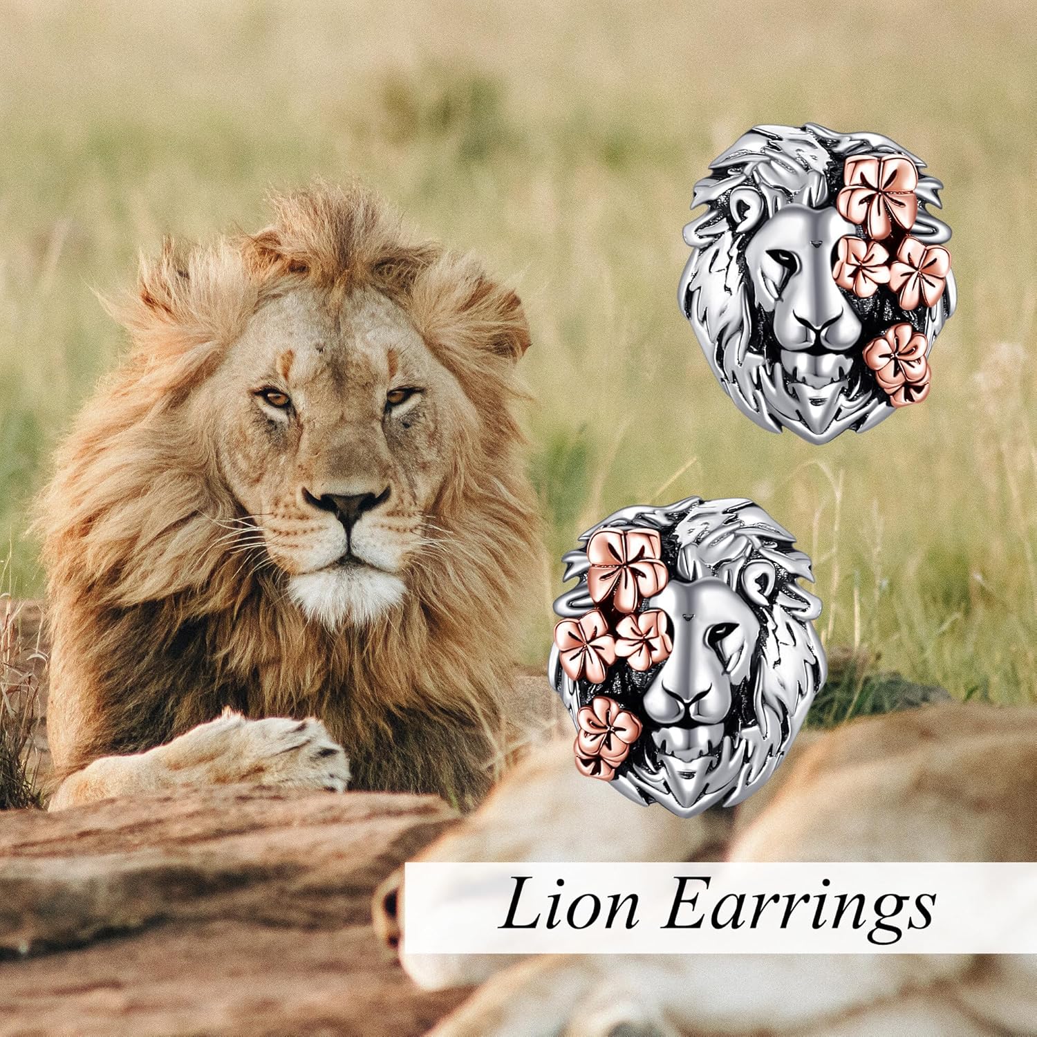 Lion/Shark/Capybara/Guinea Pig Stud Earrings 925Sterling Silver Animal Stud Earrings - Animal Jewelry for Women Her - Image 7