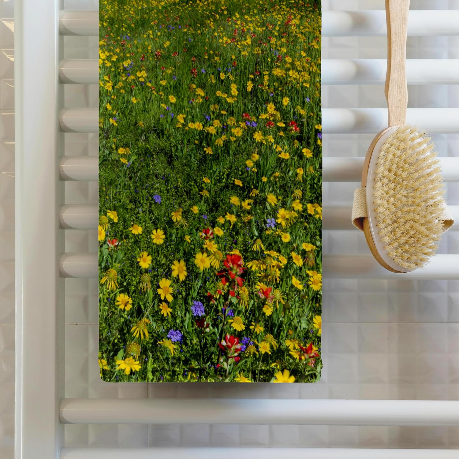 3dRose Wildflowers at Presidio La Bahia, Goliad, Texas, USA - US44 LDI1062 - Larry Ditto 22x30 Bath Hand Pool Towel
