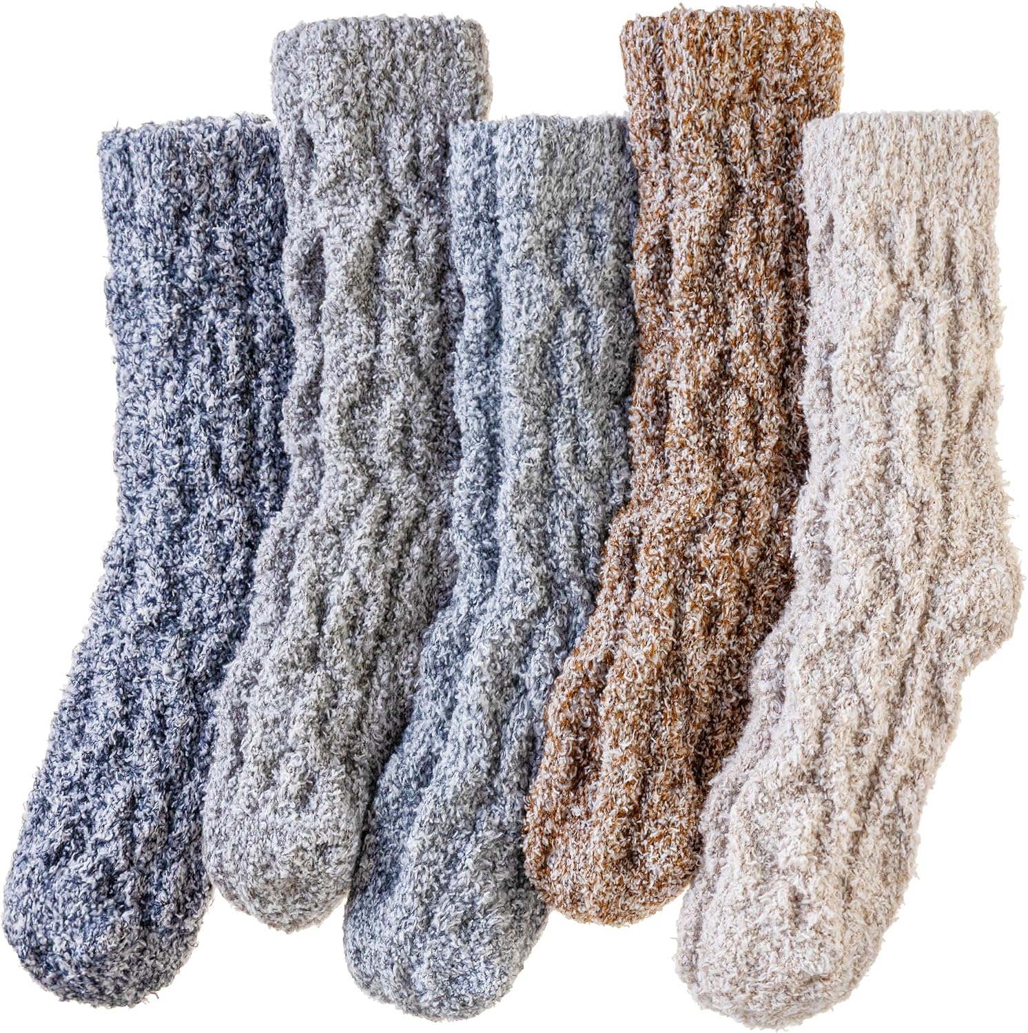 SeeyAN Fuzzy Socks For Women Fluffy Slipper Warm Winter Cozy Comfy Socks