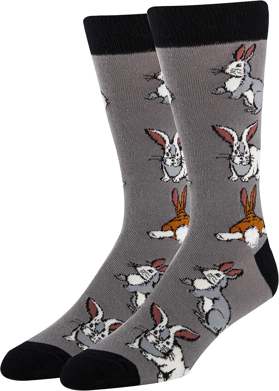 Men's Colorful Novelty Wild Life Animal Crew Socks, Funny Crazy Cool Dress Socks, Shoe Size 8-13