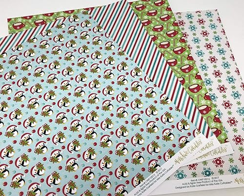 Miniatura 5 de Paquete de papel con patrón – Oh What Fun – Scrapbook Premium Specialty Paper de una cara de 12 x 12 pulgadas, colección incluye 16 hojas – por Miss