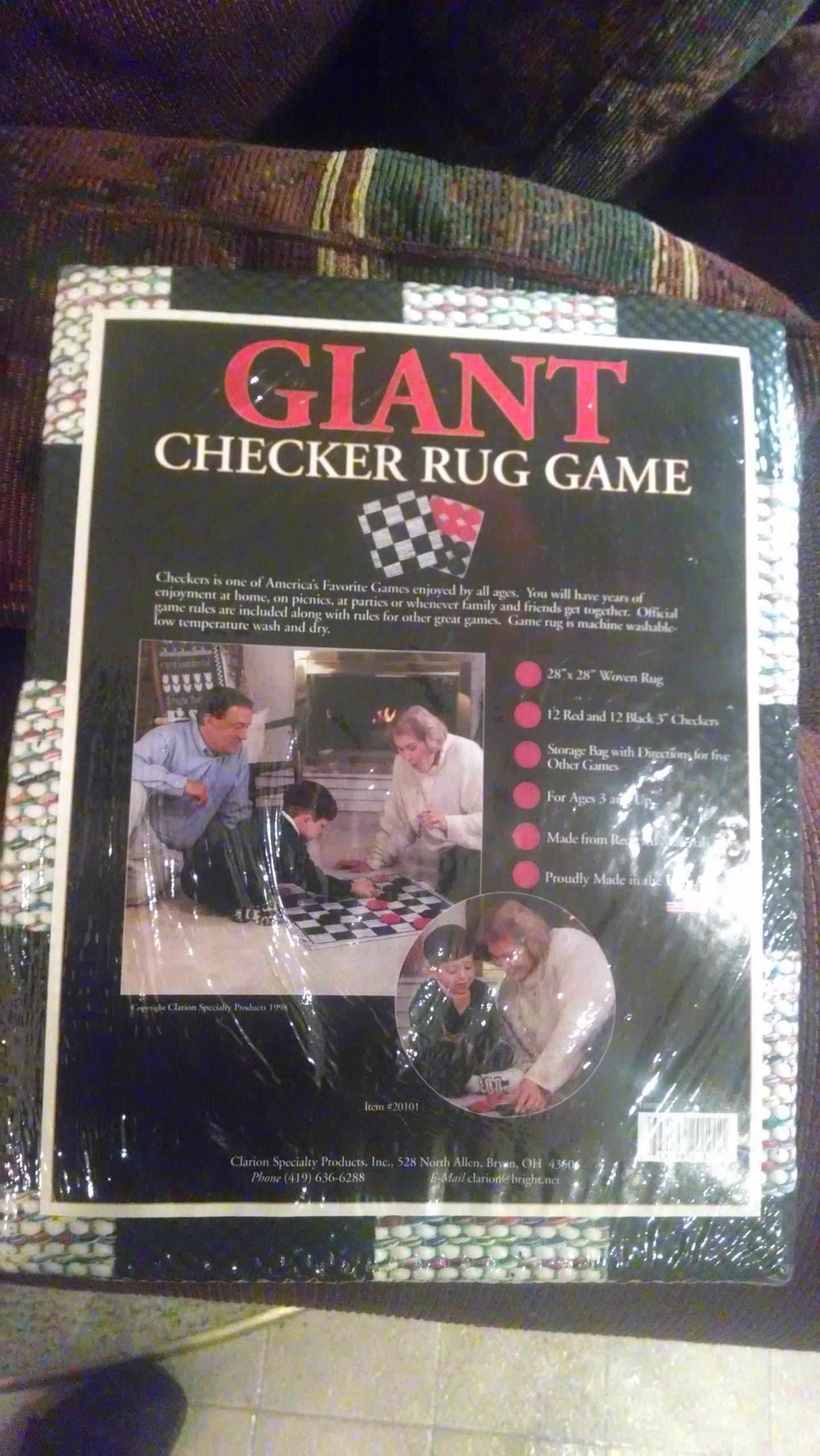 Giant Checker Rug Game