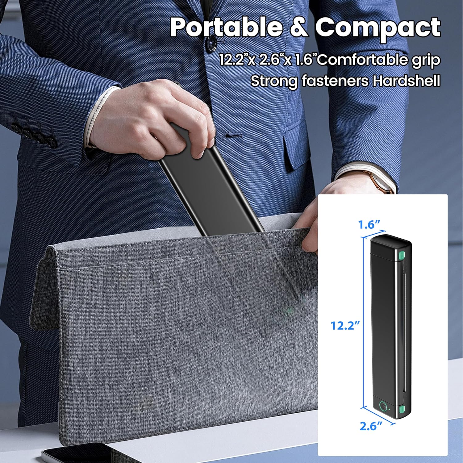 Phomemo M08F Portable Printers Wireless for Travel, Support 8.5