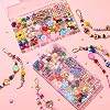 HolidayQbee Keychain Making Kit | DIY Bag Charm Kit Keyring Making Kit, Sports Theme Beads, Alphabet Letters & Gold Clasps, Personalised Keyring Craft Set for Sports Fans, Adults & Crafters