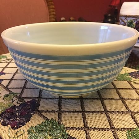 vintage blue and white pyrex bowls