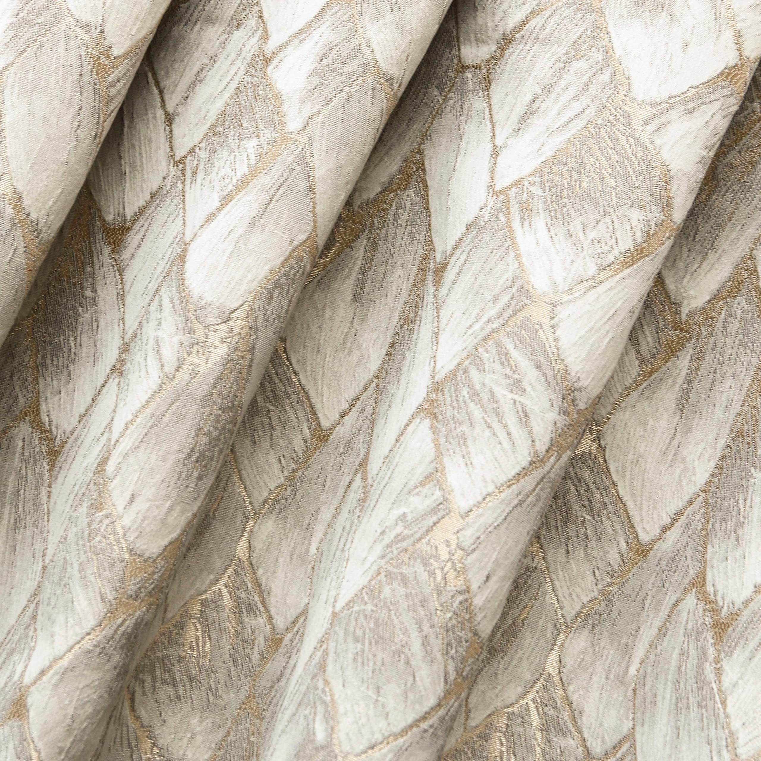 Tienda de tejidos directa Crema Terciopelo Jacquard Tela Por metro, 20 metros continuos 137 centímetros ancho Calle de guijarros Geométrico Marfil Al por mayor Jacquard Tapicería Tela para Cortinas