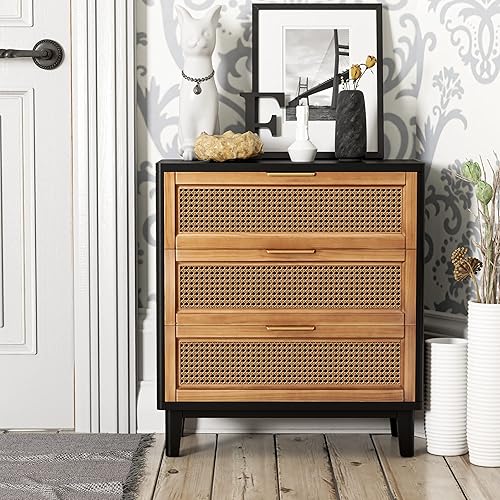 Miniatura 11 de COZAYH Mesita de noche moderna y totalmente montada, con forro limpio, mesa auxiliar con 1 cajón, color negro Negro -,Blanco