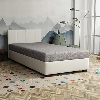 Adel Box Spring Bed 100 x 200 cm with Foam Mattress