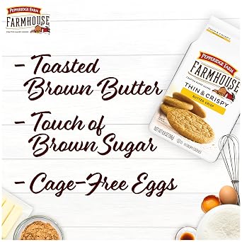 Pepperidge Farm Farmhouse Thin & Crispy Butter Crisp Cookies, 6.9 Oz Bag