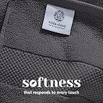 White Classic Luxury Dark Gray Bath Towel Set - Combed Cotton Hotel Quality Absorbent 8 Piece Towels | 2 Bath Towels 700GSM | 2 Hand Towels | 4 Washcloths [Worth $72.95] 8 Pack | Dark Gray