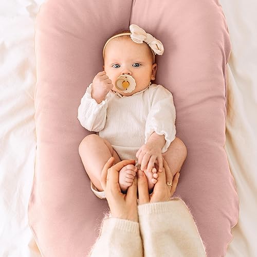 Miniatura 8 de Juego de 2 fundas para tumbona de bebé, 100% algodón, se adapta a tumbona Snuggle Me, lavable a máquina.