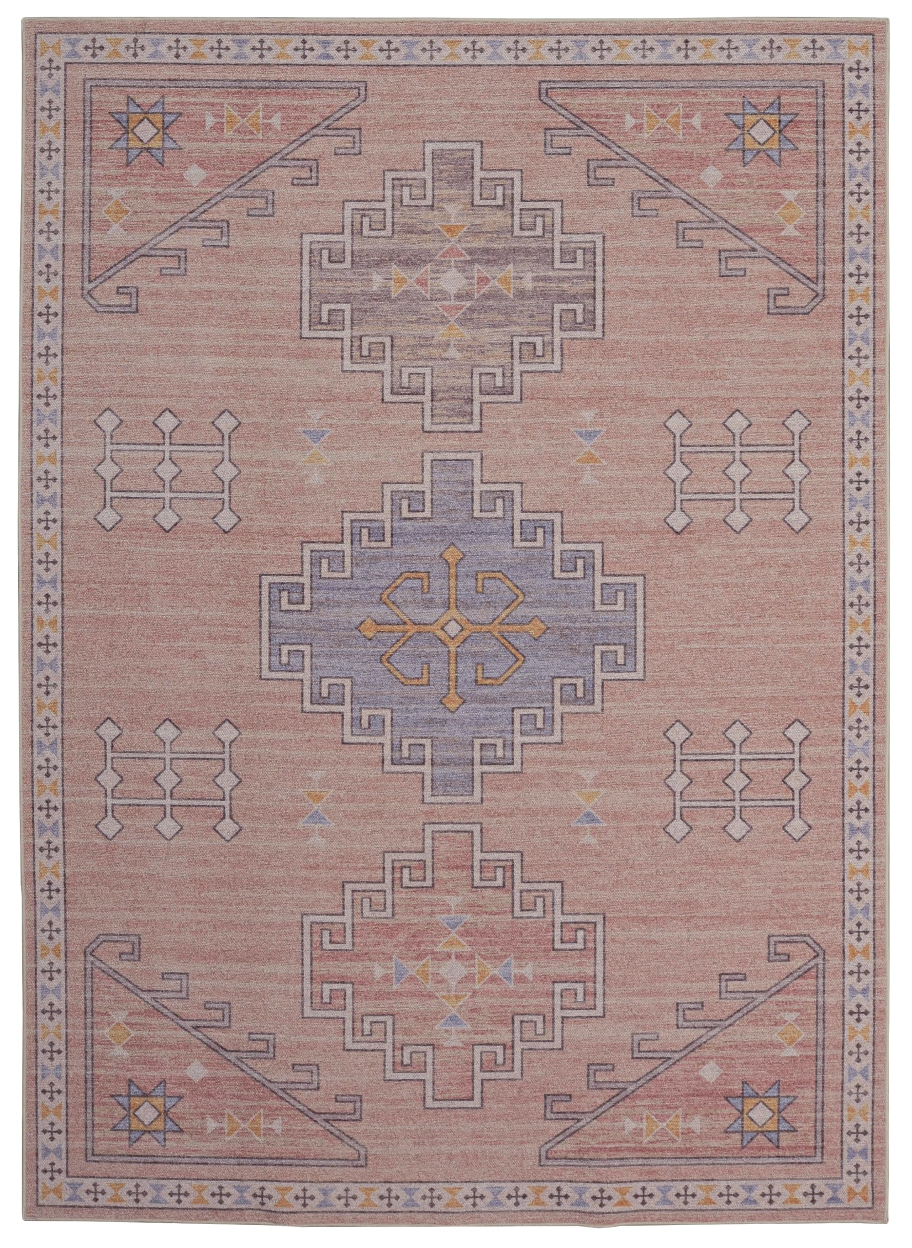 Tapis lavable machine Linon Leighann fini les taches de salon