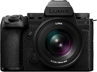 Panasonic DC-S5M2XW Full Size Mirrorless Digital Camera, S5M2XW, Standard Zoom Lens and Single Focus Lens Kit, Black