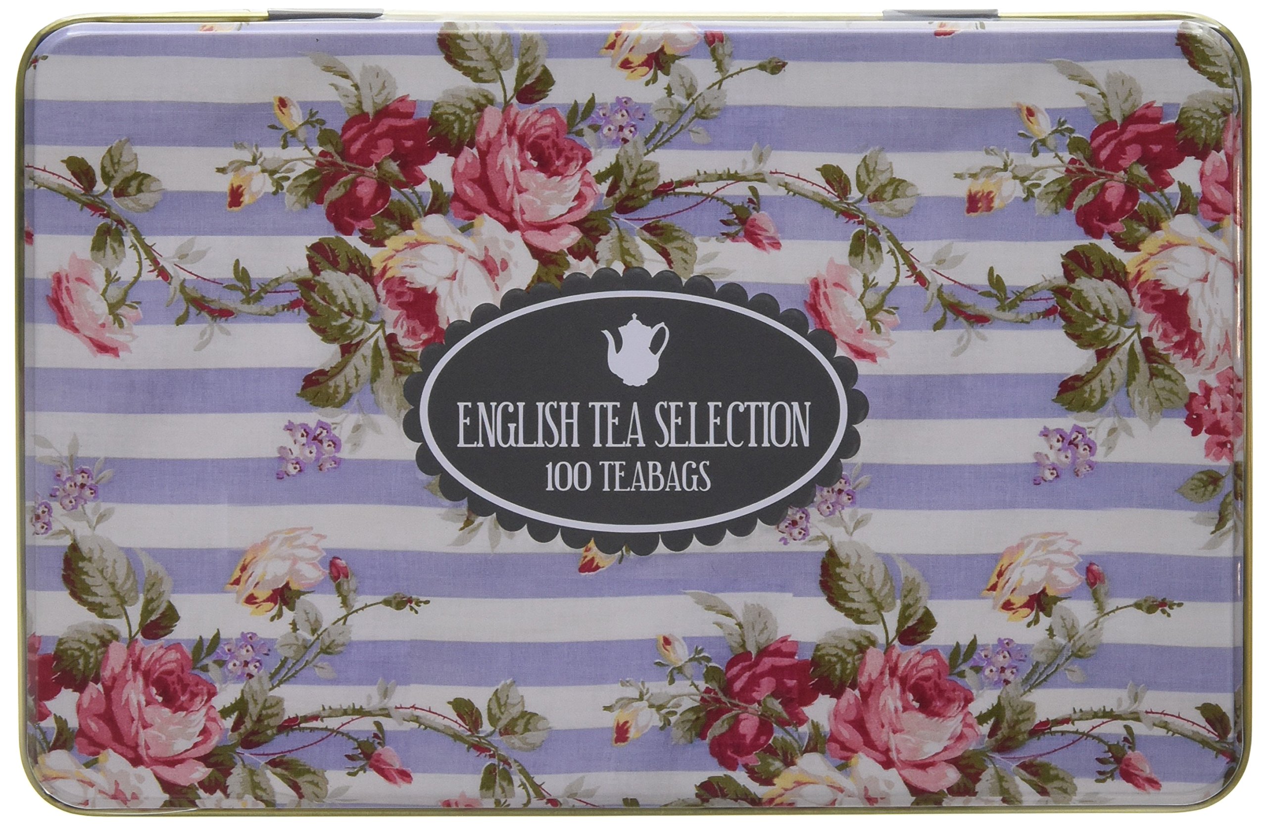 New English Teas Teabag Tin, 100-Count
