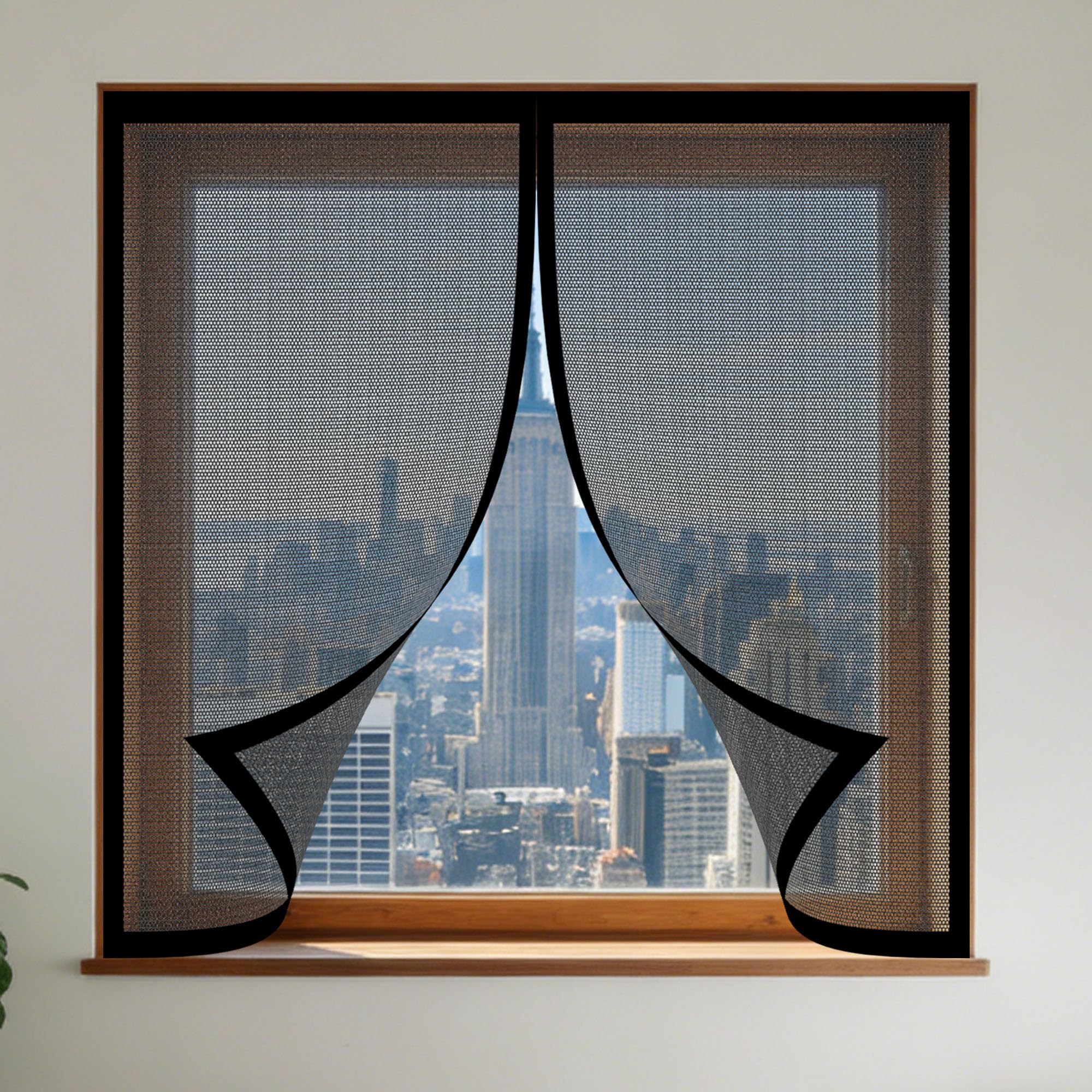 Moustiquaire fenêtre aimantée 180x180 pour chambre et porte patio