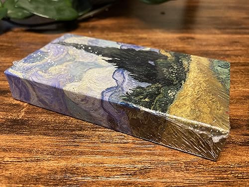 Miniatura 6 de Wheat Field Van Gogh - Cajas de cerillas decorativas con fósforos de madera, ideal para encender velas, chimeneas, parrillas y más  Juego de 3