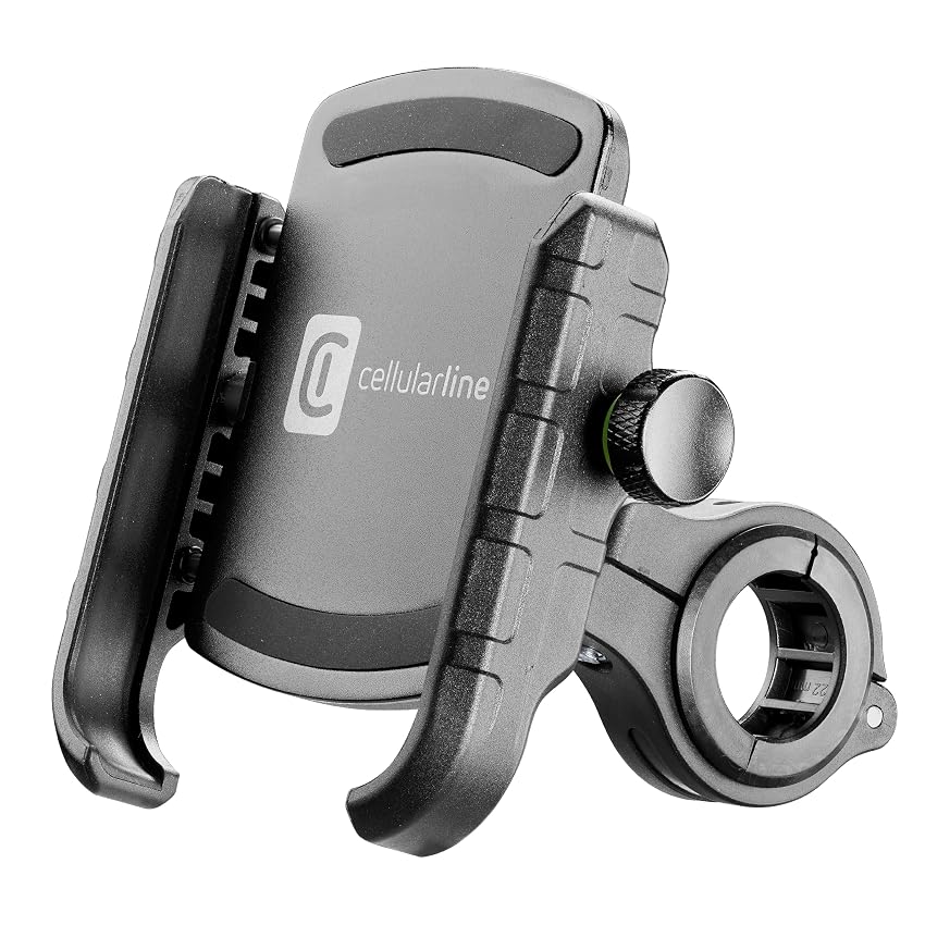 cellularline | Rider Steel - Universale - Supporto Porta Smartphone in Alluminio da