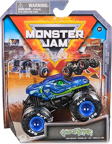 Monster Jam 2025 Oficial 164 Diecast Truck Series 40 Arena Favoritos Velociraptor